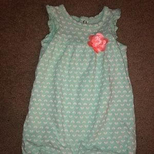 Cute summer baby girl’s onesie romper